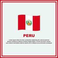 Peru vlag achtergrond ontwerp sjabloon. Peru onafhankelijkheid dag banier sociaal media na. banier vector