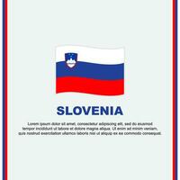 Slovenië vlag achtergrond ontwerp sjabloon. Slovenië onafhankelijkheid dag banier sociaal media na. Slovenië tekenfilm vector