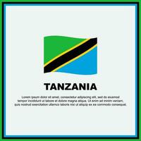 Tanzania vlag achtergrond ontwerp sjabloon. Tanzania onafhankelijkheid dag banier sociaal media na. Tanzania banier vector