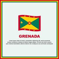 Grenada vlag achtergrond ontwerp sjabloon. Grenada onafhankelijkheid dag banier sociaal media na. Grenada banier vector