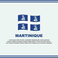 Martinique vlag achtergrond ontwerp sjabloon. Martinique onafhankelijkheid dag banier sociaal media na. Martinique ontwerp vector