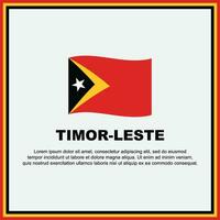 Timor leste vlag achtergrond ontwerp sjabloon. Timor leste onafhankelijkheid dag banier sociaal media na. Timor leste banier vector