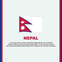 Nepal vlag achtergrond ontwerp sjabloon. Nepal onafhankelijkheid dag banier sociaal media na. Nepal tekenfilm vector