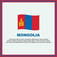 Mongolië vlag achtergrond ontwerp sjabloon. Mongolië onafhankelijkheid dag banier sociaal media na. Mongolië banier vector