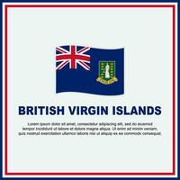 Brits maagd eilanden vlag achtergrond ontwerp sjabloon. Brits maagd eilanden onafhankelijkheid dag banier sociaal media na. banier vector