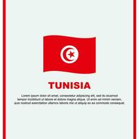 Tunesië vlag achtergrond ontwerp sjabloon. Tunesië onafhankelijkheid dag banier sociaal media na. Tunesië tekenfilm vector