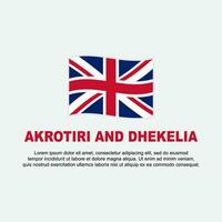 akrotiri en dekelia vlag achtergrond ontwerp sjabloon. akrotiri en dekelia onafhankelijkheid dag banier sociaal media na. achtergrond vector