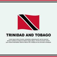 Trinidad en Tobago vlag achtergrond ontwerp sjabloon. Trinidad en Tobago onafhankelijkheid dag banier sociaal media na. Trinidad en Tobago ontwerp vector
