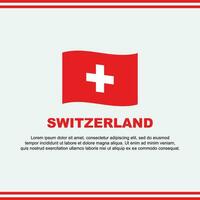 Zwitserland vlag achtergrond ontwerp sjabloon. Zwitserland onafhankelijkheid dag banier sociaal media na. Zwitserland ontwerp vector