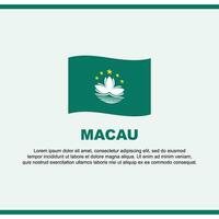 macau vlag achtergrond ontwerp sjabloon. macau onafhankelijkheid dag banier sociaal media na. macau ontwerp vector