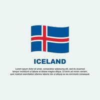 IJsland vlag achtergrond ontwerp sjabloon. IJsland onafhankelijkheid dag banier sociaal media na. IJsland achtergrond vector