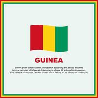 Guinea vlag achtergrond ontwerp sjabloon. Guinea onafhankelijkheid dag banier sociaal media na. Guinea banier vector