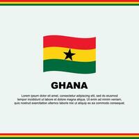 Ghana vlag achtergrond ontwerp sjabloon. Ghana onafhankelijkheid dag banier sociaal media na. Ghana ontwerp vector