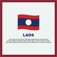 Laos vlag achtergrond ontwerp sjabloon. Laos onafhankelijkheid dag banier sociaal media na. Laos banier vector