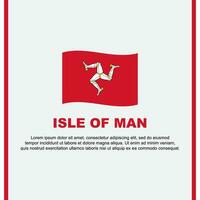 eiland van Mens vlag achtergrond ontwerp sjabloon. eiland van Mens onafhankelijkheid dag banier sociaal media na. eiland van Mens tekenfilm vector