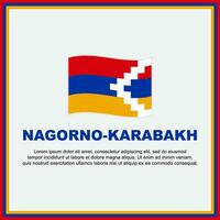 Nagorno karabach vlag achtergrond ontwerp sjabloon. Nagorno karabach onafhankelijkheid dag banier sociaal media na. Nagorno karabach banier vector