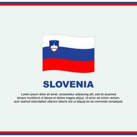 Slovenië vlag achtergrond ontwerp sjabloon. Slovenië onafhankelijkheid dag banier sociaal media na. Slovenië ontwerp vector