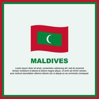 Maldiven vlag achtergrond ontwerp sjabloon. Maldiven onafhankelijkheid dag banier sociaal media na. Maldiven banier vector