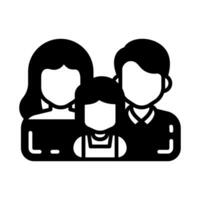 familie icoon in vector. illustratie vector