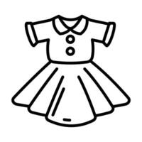 meisje jurk icoon in vector. illustratie vector