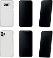 realistisch smartphone vectormodel vector