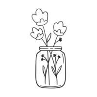 wilde bloemen clip art voor bruiloft uitnodiging vector