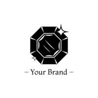 sieraden luxe merk logo bedrijf icoon illustratie ontwerp vector