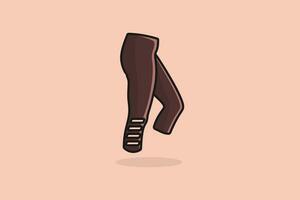 meisjes comfortabel bodem slijtage jogging broek vector illustratie. sport- en mode voorwerpen icoon concept. meisjes comfortabel broek hijgen vector ontwerp met schaduw.