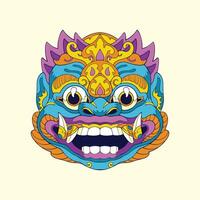 balinees barong ornament vector kunst