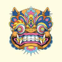 balinees barong masker vector kunst