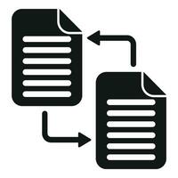 verandering document doel icoon gemakkelijk vector. visie bedrijf vector