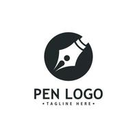 pen logo pictogrammalplaatje. identiteit van de schrijver van het bedrijf vector