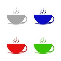 koffiekopje geïllustreerd op een witte achtergrond vector