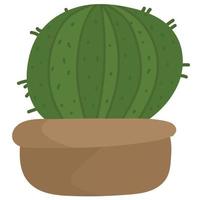 gezellige cactus in pot vector