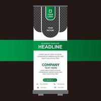 roll-up banner ontwerpsjabloon gratis vector