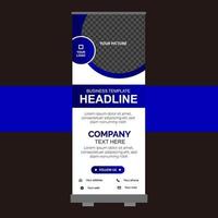 roll-up banner ontwerpsjabloon gratis vector