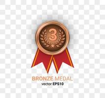 goud zilver bronzen medaille illustratie afbeelding vector eps 10