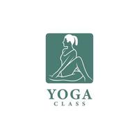 yoga logo sjabloon ontwerp pictogram vectorillustratie. vector