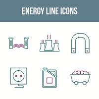 mooie unieke energie vector icon set