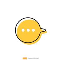 bubble chat-object. ballongespreksdialoog voor gesprekstekstconcept vector