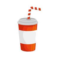 heerlijk frisdrank drinken fastfood icoon vector