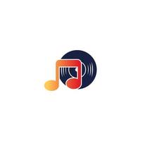 muziek logo sjabloon ontwerp vector, pictogram illustratie. vector