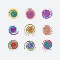 abstracte swirl golfset vector