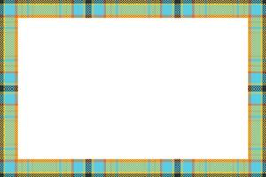 wijnoogst kader vector. Schots grens patroon retro stijl. Schotse ruit plaid ornament. vector