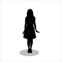 vrouw silhouet vector