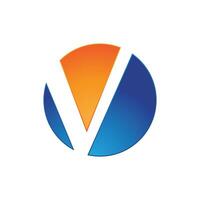 v brief logo sjabloon vector