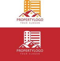 echt landgoed logo ontwerp. gebouw logo ontwerp. huis logo ontwerp. huis logo ontwerp vector