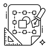 modieus ontwerp icoon van bezier het dossier vector