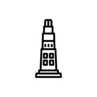 jam minaret icoon in vector. illustratie vector