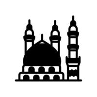 profeten moskee icoon in vector. illustratie vector